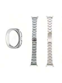 2件套，兼容三星Galaxy Watch 8/Watch 8 Classic，14毫米宽表带+表壳保护套，40毫米/44毫米，可拆卸不锈钢表带和柔软防刮TPU表壳保护套，是馈赠亲友的理想礼物，智能手表配件 - 彩色 - 查看 14