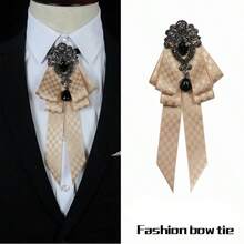 1pc-Elegant Bow Tie, Suitable For Both Men And Women - Elastic Design, Easy To Wear, Perfect For Weddings, Parties And Daily Wear. Bow Style, Wedding Accessories/Fashionable Bow/Fabric Tie