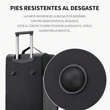 Maletas de Viaje 28 Pulgadas, Mochila de Viaje con Ruedas Giratorias, Maleta De Mano Múltiples Compartimentos(negro) - gris - Ver 12