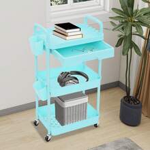 YUNRUX Food Service Carts & Trolleys - Black - View 4