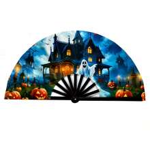 1 Stück Halloween Kürbis & Geist Faltfächer, großer Handventilator geeignet für Tanzen, Partys, Cosplay, Geschenke, Frühling Sommer Accessoires, Brautjungferngeschenke, Zimmer, Schlafzimmerdekoration, Strand, Reisen, für Männer, für Frauen, Urlaub, süße Sachen - Verschiedenfarbig - Übersicht 4