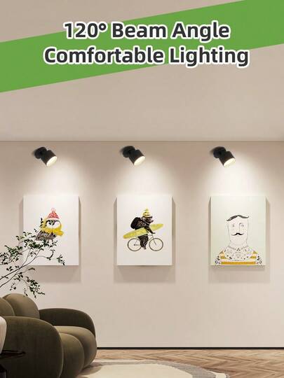 85 265V LED Recessed Ceiling Lights, Indoor ative Wand Lamps, Spotlights GU10/GX53 Bulb Holders, Single Head Replaceable Lamps Living Room, Kitchen, Closet, Hallway, Bedroom, Entrance, Shops, Galleries, Showrooms view 2