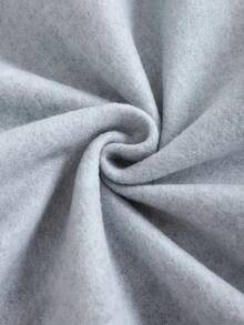 2025 Women's 'I'm Not Short, I'm Focused And Awesome' Slogan Fleece-Lined Hoodie - Mixed Gray Long-Sleeve Pullover With Pockets, Machine Washable, Warm Winter Casual Wear, Comfortable Indoor Wear, Drawstring Design, Cozy Daily Outfit Soft And Breathable - Xám - Xem 6