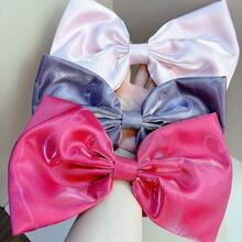 Bow Collar, Extra-Large Bow Neck Hair Tie, Headpiece, And Satin Neck Chain – Suitable As Cosplay & Comic Convention Outfit Accessories For Ladies - 甜美紅 - 查看 4