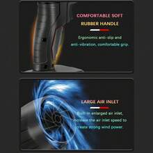 Soplador De Secado De Turbina Inalámbrico Con 3 Toberas,portátil compacto,alta potencia,multiuso,batería duradera,fácil manejo - Tipo de Enchufe A USA (110-127V) - Ver 7