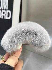 1pc Women's Hair Clip, Cute Fluffy Twist Hair Claw, Suitable For Daily Wear, Outdoor, Home And Various Occasions, Claw Clips, Hair Claws, Clips For Hair, Hair Slide, Hair Barrettes, Winter Accessories