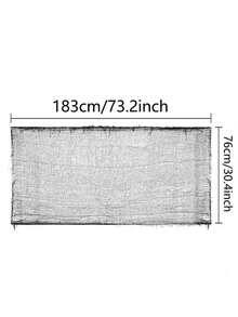 1 Piece Of 76cm * 183cm Black Bandage, Nightclub Bandage, Bar Haunted House Secret Room, Horror Atmosphere Decorative Cloth, Party Decoration Haunted House Sheer DIY Decorative Cloth