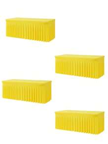 1 pieza Mantel de mesa de tela de espándex blanco, resistente a las arrugas y lavable, se ajusta a mesas de comedor rectangulares, funda elástica para mesa de patio, adecuada para bodas, banquetes, fiestas, estilo Ins de lujo, mantel elástico blanco para hotel, banquete, cumpleaños, conferencia