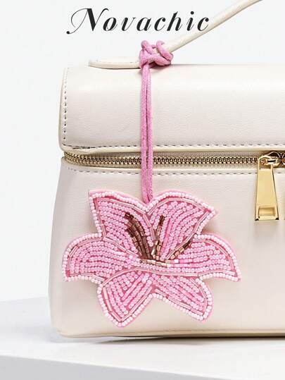 1 件手工串珠花朵包包饰物适合日常包包搭配（仅饰物，不含包包）Y2K