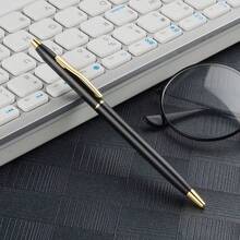 1/10pcs Fashion Metal Ball Pen, Engraved Text, Red, Black, Blue, Silver 4 Color Metal Ballpoint Pen, Twist-Out Refill, Clip For Easy Carrying, Personalized Gift For Students, Family, Friends, Doctors, Colleagues, Guests, Suitable For Teacher's Day, Halloween, Christmas, New Year, Wedding, Anniversary, Office & School Supplies,Office Decor - A - View 7