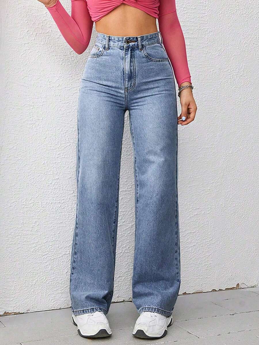 Women Jeans - Medium Wash - View 1