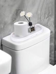 1/2件白色硅胶浴室梳妆台收纳托盘,化妆品、香水、蜡烛、皂液器、调味品收纳,白色装饰托盘,适用于家居装饰、卧室、客厅、厨房收纳 - 彩色 - 查看 6