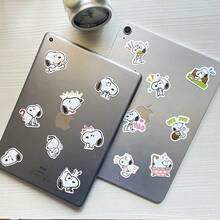 SNOOPY 40枚可爱卡通史努比儿童水杯笔记本文具盒装饰防水手账贴纸袋 (款式随机) - 彩色 - 查看 11