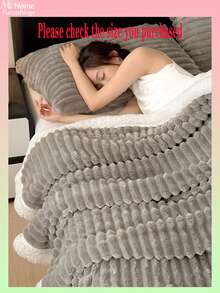 1 Stück super weiche & flauschige Decke, in mehreren Farben erhältlich, minimalistisch & modisch für Zuhause, geeignet für Schlafzimmer, Jungen/Mädchen Studentenwohnheim, Sofa Nickerchen, Wintersaison, multifunktionale Decke & Büro Nickerchen Decke, perfektes Valentinstags Geschenk, maschinenwaschbar