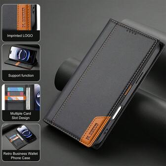 N.BEKUS Magnetic Faux Leather Flip Cove Wallet Phone Case Compatible With Iphone 17 16 15 14 12 11 Pro Max For Galaxy S25 S24 S23 Ultra FE & A56 A36 A17 A16 A15 A55 With Flip Case,Redmi Note14 13 12 Pro Plus,Christmas Gifts