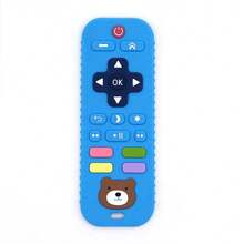 Bneseus 1pc Silicone Imitation Remote Control Teether, Cartoon Bear Design, Chewing Toy For 0-24 Months Baby Boys And Girls, Ideal Mother's Day Gift - Remote Control Bear 16 - View 22