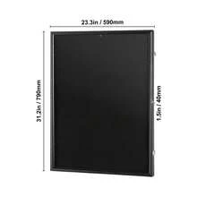Jersey Display Frame Case, 590 X 790 X 40 Mm, Large Lockable Sport Jersey Shadow Box With 98% UV Protection PC Glass And Hangers, For Baseball Basketball Football Hockey Shirt And Uniform - Black - View 10