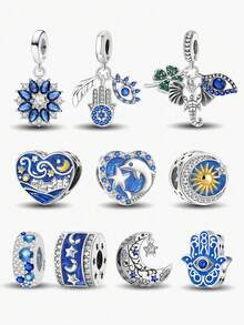 1Pc Fashionable Diamond Inlaid Butterfly Pendant Charm Bead Fit For Women Bracelets Bangles DIY Jewelry Making Fine Jewellery