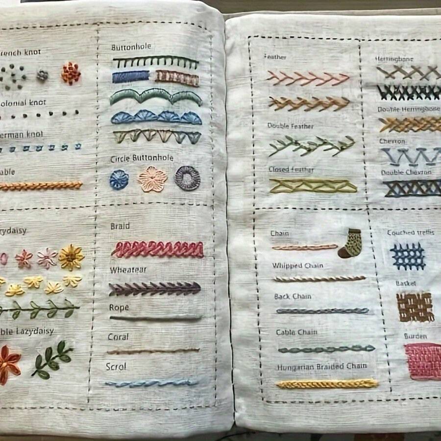Beginner And Adult Sewing Book - A Guide To Painted Fabric Crafts With Step-By-Step Projects, Rich Patterns, And Motivational Textiles For Year-Round Family Sewing Projects, Sewing Machines, Creative Embroidery, Art Embroidery, And Intricate Embroidery - Màu Xám nhạt - Xem 1