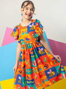 Young Girls Dresses - Multicolor - Ver 1