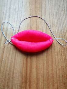 1pc Funny Pink Lip Prop, Sexy Sausage Mouth, Adult Party Gag Gift, Creative Surprise Gift For Friends And Family, Suitable For Parties, Birthdays, Christmas And Other Occasions - Multicolor - View 5