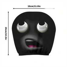 2 capas engraçadas para encosto de cabeça de carro - Design sem enchimento, fácil instalação, adequado para todos os veículos - Perfeito para Halloween, Natal, uso diário - Decoração com rostos engraçados - Acessórios para interior de carro para homens e mulheres - Sem necessidade de acolchoamento adicional, acessórios para carro, decorações de Natal, design peculiar, material leve, compras de Natal, ideal para o Natal