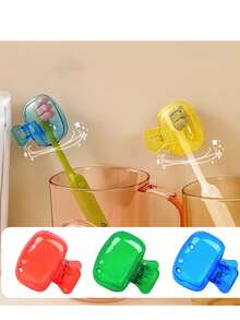 10pcs Toothbrush Head Protective Cover,Portable Toothbrush Case - Toothbrush Head Protective Cover For Travel, Compact Toothbrush Holder, Transparent Toothbrush Travel Case - Mushroom Clip - View 12