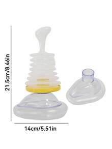 1 dispositivo + 1 máscara grande + 1 máscara pequeña + bolsa de almacenamiento, dispositivo antiahogo, dispositivo de rescate por ahogo para adultos, dispositivo portátil de succión de vías respiratorias, dispositivo de Heimlich para kit de primeros auxilios en el hogar y viajes
