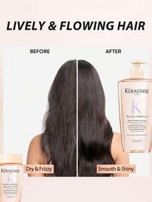 Kérastase Kerastase [Mini] Gloss Absolu Bain Hydra-Glaze Anti-Frizz Shampoo 80ml / High Shine Shampoo For Hair Prone To Frizz / Bouncy, Glossy Hair & Mesmerizing Scent & Gently Cleanses Scalp From Stubborn Build Up & Cleanses Hair For A Shiny Finish​ & Tightens Hair Cuticles & Hydrates To Smooth Hair​ - 80ml - View 3