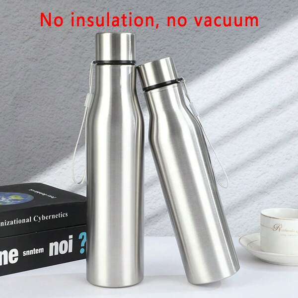 1 Pc Garrafa de Água 750ml/25.36oz,1000ml/33.8oz Garrafa de Água de Aço Inoxidável para Entusiastas do Fitness - Mantenha-se Hidratado com Estilo (Sem Garrafa)