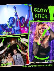 100/50PCS High-Quality Bucket Fluorescent Sticks, Can Continuously Glow For 9 To 12 Hours, Suitable For Outdoor Camping, Super Bright Fluorescent Sticks, Birthday Gifts, Gift Recommendations, Colorful Wedding Fluorescent Sticks, Neon Party, Bar, Nightclub, Gifts, Party Lighting Supplies, New Year Gifts, Carnival Party Supplies, Birthday Gifts, Gift Recommendations, Night Light Party Supplies, Perfect Party Decorations, No Power Supply Required.