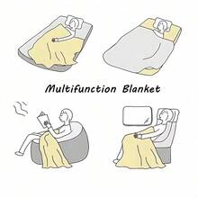 Amazing Circus Cartoon Games Digital Blanket Soft Spring Autumn Warm Flannel Throw Blankets Bedroom Quilt - Main Image Style - View 4