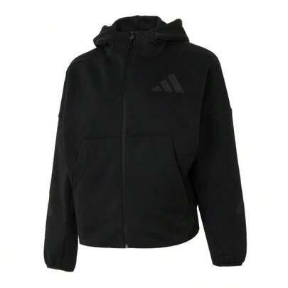 Adidas Women's W.Z.N.E. FZ Loose Jacket, Outdoor Sports Casual Soft & Lightweight Jacket JE7848