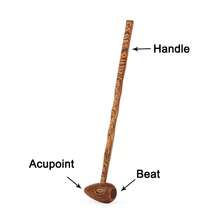 Martelo de Madeira Massageador de Batida para Costas, Martelo para Massagem, Bater e Relaxar para a Saúde Corporal