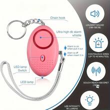 Personal Alarm, 1 Pack Personal Security Alarm Keychain With LED Lights, Emergency Alarm For Women, Men, Elderly,Decor