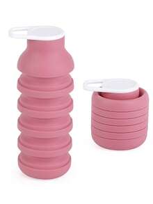 1pc Foldable Silicone Cup, Outdoor Travel Silicone Sports Water Bottle, Portable Cycling Water Cup