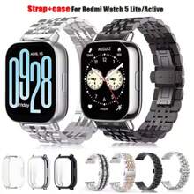 Ốp lưng TPU + Dây đeo bằng thép không gỉ cho đồng hồ thông minh Redmi Watch 5 Lite Vỏ mềm Vòng đeo tay bằng kim loại cho Redmi Watch 5 Active/Lite - dành cho Redmi Watch 5Lite - Xem 10