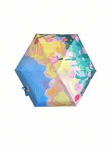 1 pièce Mini parapluie pliant, imperméable, protection UV, parapluie de voyage polyvalent, compact et portable