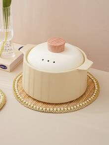 1 Stück Perlen-dekorierter Untersetzer, Tischdecken-Handwerk, Schüssel & Teller Kaffee-Matte, europäischer Stil Stoff Wärmeisolierender Untersetzer