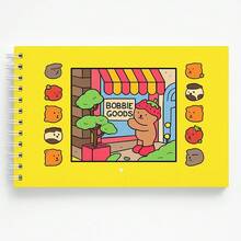Livro De Colorir BG Capa Dura 50 Páginas - Folha Grossa - Amarelo - Visão 2