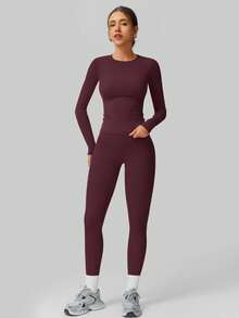 NcmRyu 1 套女式弹力紧身骑行服、舞蹈服、健身服、瑜伽运动服