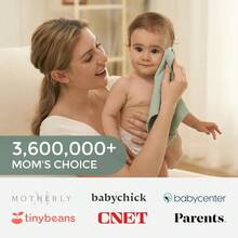 Momcozy Soft & Absorbent Baby Washcloths - 4 Layer Design| Medium Thickness| Premium Cotton For Newborns' Skin-Great For Bathing, Wiping & On-The-Go Use, Shower Gift And Essential(5 Pack, 10x10 Inch)