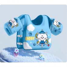 Life Jacket For Children, Toddlers, For Learning To Swim, Life Jackets, Training Vest For Boys And Girls, Buoyancy Vest, No Inflatable Arm Ring, Swim Sleeves, Water Sports, Swimming - 藍色 - 查看 2