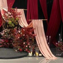 Vincidern 2个8英尺金属拱形背景架，适用于派对，高度可调节 - 重型金属背景架装饰，适用于婚礼、生日派对、新娘送礼会、摄影、活动派对用品，金色圣诞装饰，家居圣诞礼物，圣诞装饰 - 金色 - 查看 3