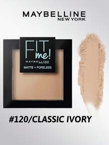 Maybelline 美宝莲Fit Me哑光无瑕粉底液，控油，SPF30+，隐形毛孔，内置镜子和粉扑，方便补妆，高遮瑕力，粉质细腻，防汗，持久，哑光妆效，均匀肤色，适合日常使用，所有肤质均可适用，工作休闲两相宜。 - #120 CLASSIC IVORY - 查看 4