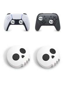 2 nắp và bọc cần điều khiển tương thích với tay cầm /PlayStation 5/Switch Pro/X1, phụ kiện chơi game cho PlayStation 4/5 - Nhiều màu - Xem 3