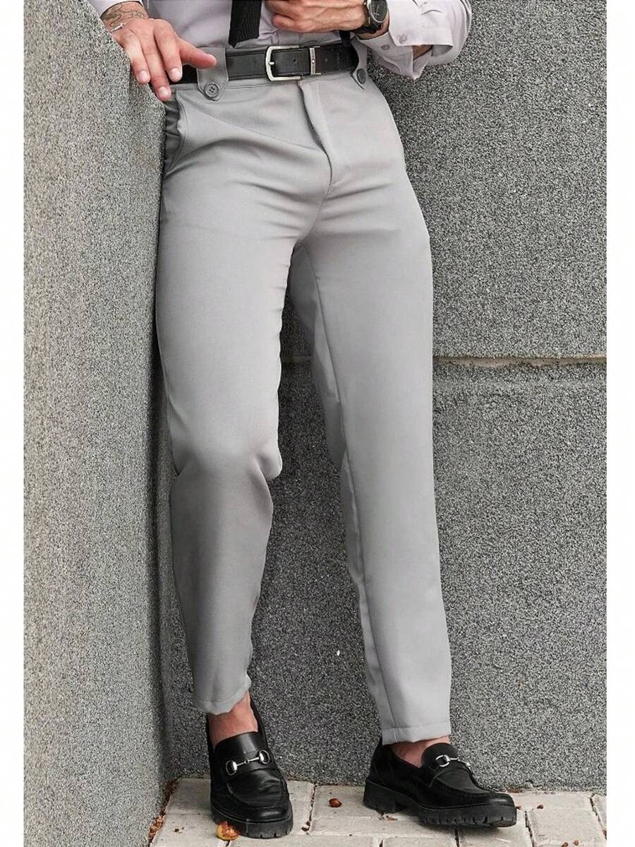 Dennis Beumont Milano Tailored Trousers - 銀色 - 查看 1