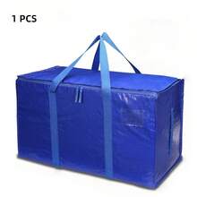 Bolsa de mudança extra grande com alças reforçadas, bolsa de armazenamento resistente, adequada para itens essenciais de dormitório, com zíper resistente, embalagem para material escolar, caixa de mudança