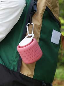 1pc Foldable Silicone Cup, Outdoor Travel Silicone Sports Water Bottle, Portable Cycling Water Cup