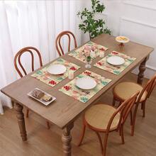 Manteles individuales de lino a cuadros rojos y verdes, almohadillas aislantes del calor, manteles para alimentos, suministros para restaurantes, decoración de restaurantes, manteles para picnic al aire libre, regalos, manteles navideños, aptos para restaurantes, cocinas, exteriores, picnics y festividades - Multicolor - Ver 11